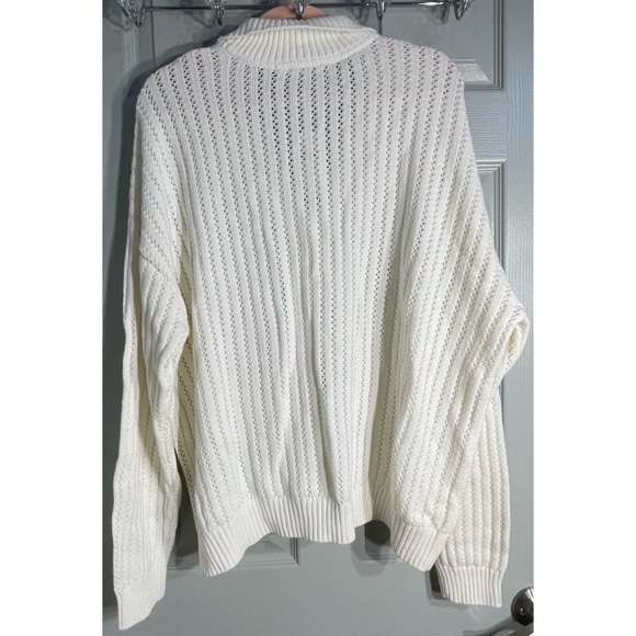 Anthropologie V-Neck Sweater Set White NWT Size XL - Picture 9 of 15